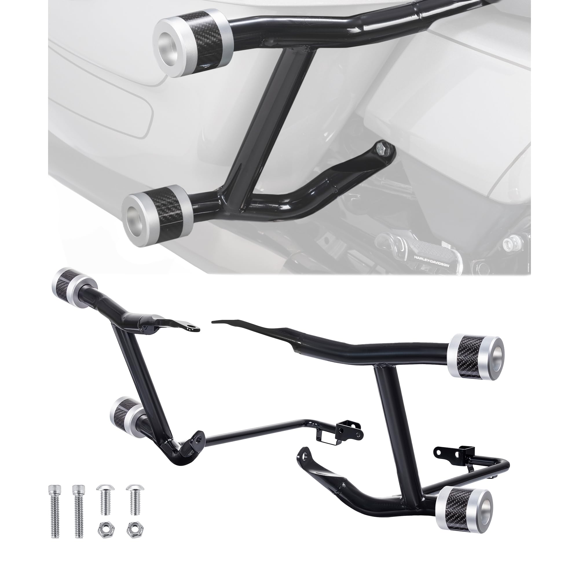 Amazon.com: Advanblack Saddle Bag Guards ProTek Rear Performance